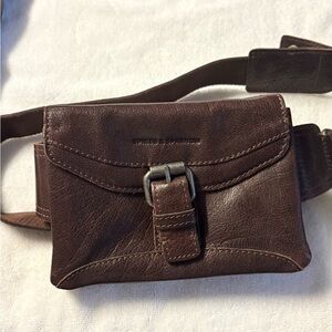 Brown Leather Belt Bag
